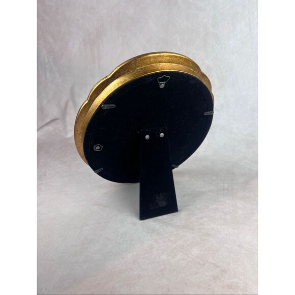 Vintage Ornate Gold Toned Oval Picture Frame - Picture 4 of 5